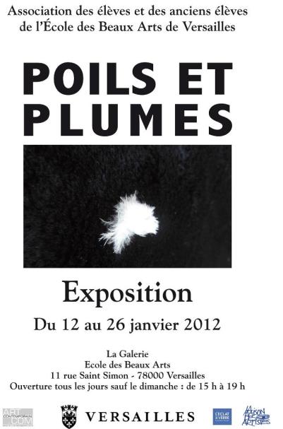 affiche expo poils et plumes eba versailles