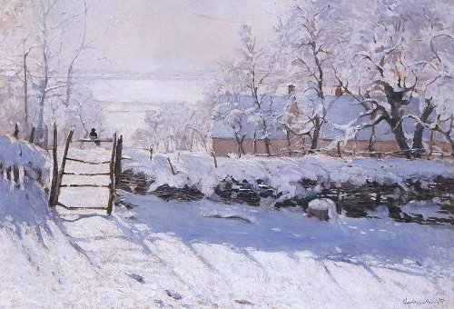Monet - La pie, effet de neige - 1869