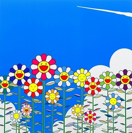 Takashi Murakami, "Flowers", lithographie, 2011