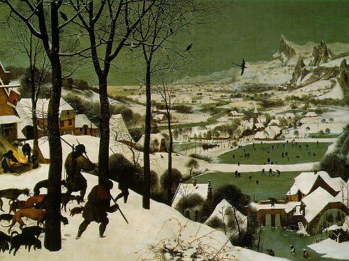 Pieter Bruegel L'Ancien - Chasseurs dans la neige - 1565
