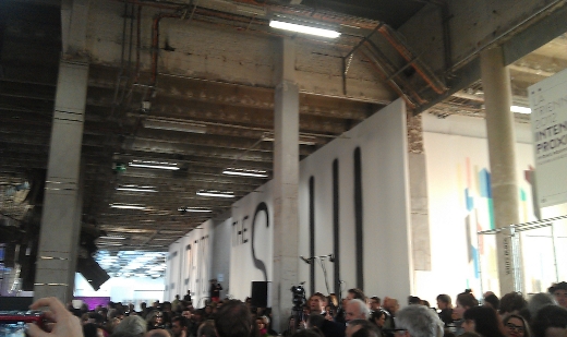 palais de tokyo, paris. inauguration. hall d'entree.