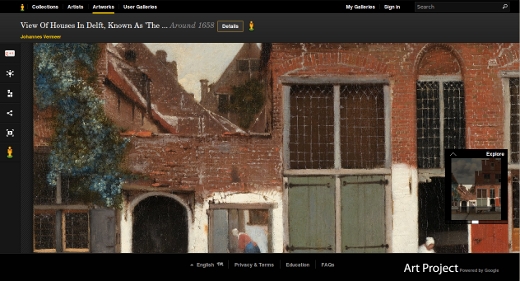 Vermeer - Vue de Delft - View of houses in Delft - 1658